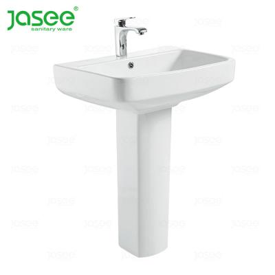 China Modern Porcelain Hand Wash Hair Wash Height Outdoor Cheap Pedestal Sink for sale