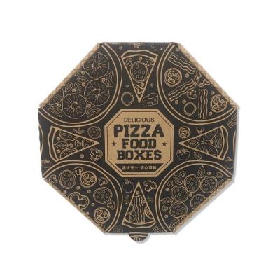 China Recyclable Custom Made Food Grade Pizza Box And Black Paperboard Packaging Pizza Boxes In Italy 7 Inch for sale