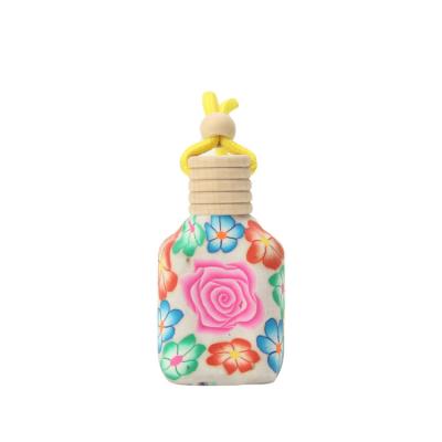 China Personal Care Car Air Freshener 10ml Luxury Empty Glass Perfume Bottle, Wooden Cap 5ml Diffuser Hanging Car Perfume Bottle! for sale