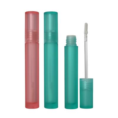 China Wholesale Cosmetic 15ml Green Red Pink Lip Gloss Cosmetic Liquid Tube, Cheap Empty Makeup Container Printed PE Lip Gloss Tube! for sale