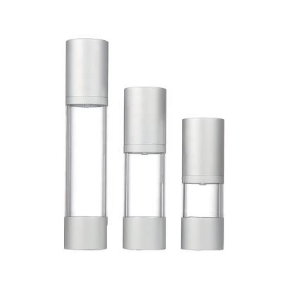 China Wholesale Custom Cosmetic Clear Refillable Spray Empty Transparent Plastic Airless Pump Bottle 15ml 30ml 50ml 80ml 100ml 120ml for sale