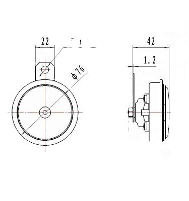 China Sky and Earth 12v Tone Auto Horn Loud Car Steel Horn for sale