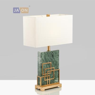 China Modern led iron e27 fabric marble postmodern led lamp. LED light. Table lamp. Office Lamp.LED desk lamp for bedroom foyer for sale