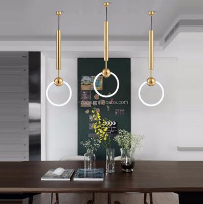 China Iron Nordic Postmodern Glass Pendant Light Iron Pendant Lamp For Foyer Bedroom for sale