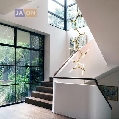 China Iron/G9 Glass Led Alloy Glass Gold Chrome Black LED Postmodern Lamp.Pendant Lights.Pendant Lamp.Pendant Light For Staircase Villa for sale