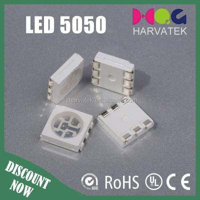 China AlGaInP/InGaN SMD 5050 RGB LED Full Color Green-Blue Red for sale