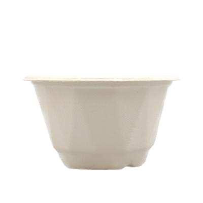 China 1000ml Sugarcane Waterproof Biodegradable Eco-Friendly Bagasse Soup Food Newspaper Disposable Disposable Bowls White Compostable Bowls for sale