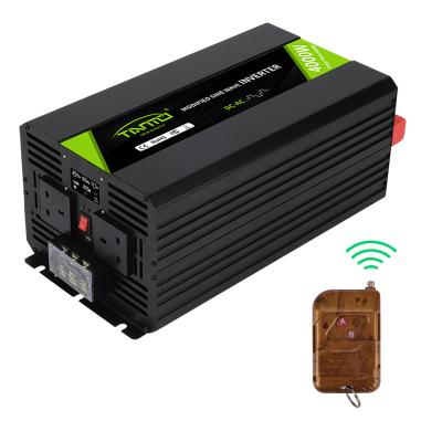 China Aliminum Alloy Tianmo Brand Power Inverter 4000W Pure Sine Wave Inverter With Wireless Remote Control for sale