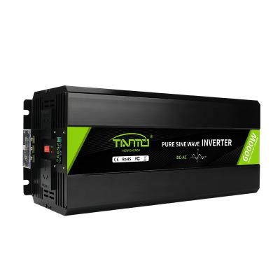 China Aliminum Alloy Tianmo Inverter 6000W Powerful Inverter DC12V 24V 48V to AC220V 230V 240V 110V 120V Pure Sine Wave Inverter for sale