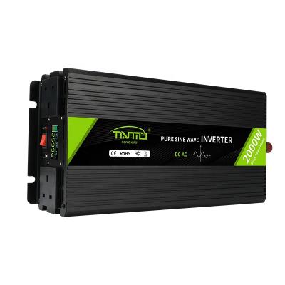 China Aliminum Alloy Tianmo Inverter Factory 2000W Power Inverter DC12V 24V 48V To AC220V 230V 240V 110V 120V Pure Sine Wave Inverter for sale