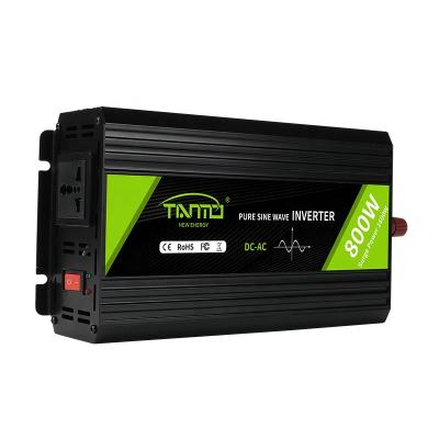 China Aliminum Alloy Tianmo Car Inverter 800W DC12V 24V 48V to AC220V 230V 240V 110V 120V Pure Sine Wave Inverter for sale