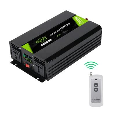 China Aliminum Alloy Tianmo New Energy Factory Direct Pure Sine Wave 1000W Inverter With Wireless Remote Control for sale