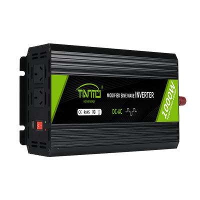 China Aluminum Alloy Tianmo New Energy 1000W Power Inverter DC12V 24V 48V to AC220V 230V 240V 110V 120V Modified Sine Wave Inverter for sale