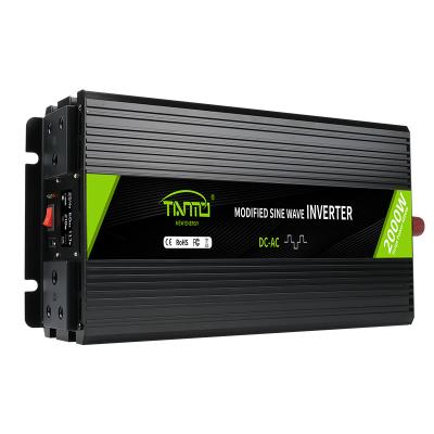 China Aliminum alloy Tianmo brand 2000W power inverter DC12V 24V 48V to AC220V 230V 240V 110V 120Vmodified sine wave inverter for sale