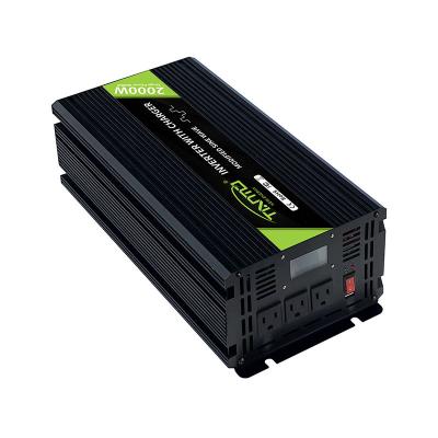 China Aliminum Alloy Tianmo Inverter DC12V 24V AC220V 120V 2000W Inverter with UPS Charger Modified Sine Wave for sale