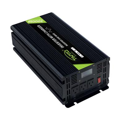 China Tianmo DC12V 24V AC220V 110V 3000W Aliminum Alloy Modified Sine Wave Inverter with Battery Charger for sale