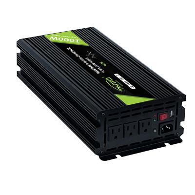 China Aliminum alloy new technology power inverter with rechargeable charger 1kw 12v24v power inverter for sale