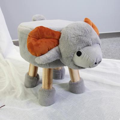 China 2022 Storage Stool Cute Animal Kids Sneak With Wood Foots for sale