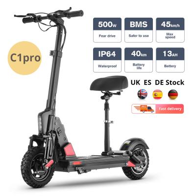 China Hot Sales DDP Bogist C1Pro CE 500W Unisex Off-Road Electric Scooter For Adult 10 Inch Electric Scooter Eu Warehouse for sale