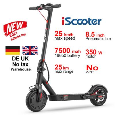 China EU UK inch electric DC brushless motor 350w unisex isscooter i9 E4 8.5 scooters18650 36V 15.6 MPH electric scooter unisex for sale