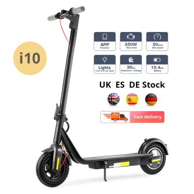 China iScooter i10 R-U unisex warehouse 10 inch 10.4AH battery removable foldable kick 350w electric scooters unisex for sale