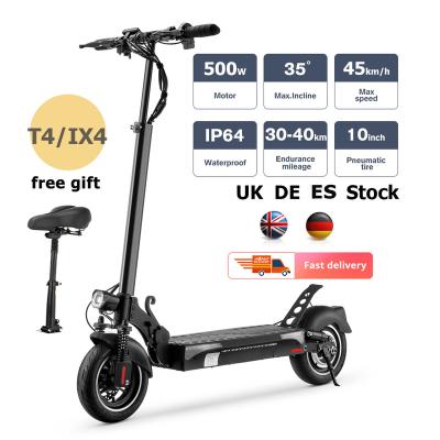 China Unisex Eu DDP UK iScooter T4 Battery 500w 13 ah max 45km/h 10 inch electric scooter lithium battery cheap mobility scooter for sale