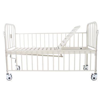 China Children Hospital Bed 1 Function Manual Bed 1 Crank Cranks Hospital Medical Bed For Children With Side Rails for sale