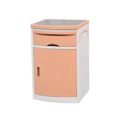 China Baiyangcy Clinic Modern Medical Plastic Inpatient Table Bedside Side Cabinet With Drawers for sale