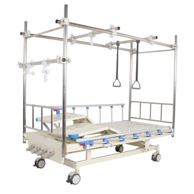 China European Hospital Bed Hot Selling Multi-functions 4 Cranks Orthopedics Traction Bed With Stainless Steel Frame for sale