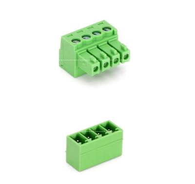 China Best PA66 UL94V-0 Green Pluggable Type Pitch 3.81mm Screw Terminal Block Connector Female And Male Terminal Block en venta