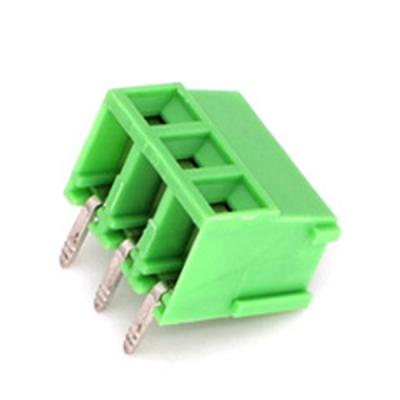 China Wire Connecting 3.50 Pitch YB332V-350 2 3 Pole Wire To Board 90 Degree Curve Pin Terminal Block for sale