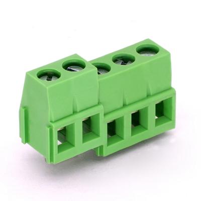 China Electrical Point 5.08mm Pitch PCB Screw Terminal Block, Green PCB Connector, Conector PCB Centronics à venda