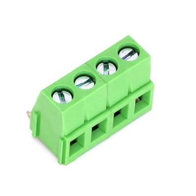 China Pitch Electrical Equipment 2P 3P 5.00 90 Degree Needle Curved Angled Pin Pcb Terminal Block à venda