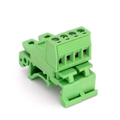 China Electrical Device Pitch 2 5.08 3 4 5~16 Way Plug In Terminal Block YE3430-508 Replace UK Terminal Block For 35mm Din Rail Te koop