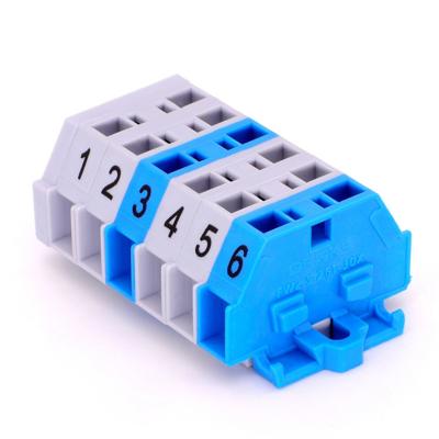 China High Quality Electrical Device Autamation Equipment 6.0mm Pitch Push TB Quick Connector FW2.5-261-30X to Spring for sale