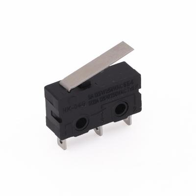 China Compact Design HK-04G-3 Micro Limit Switches 15A 250V 125V NO+NC+COM 3 Pins SPDT Micro Switch 28mm 52mm Arc Roller Lever Contact Switch en venta