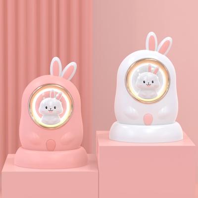 China Convenient YiPin OEM ODM Portable pocket cute rabbit USB Rechargeable electric mini Hand Warmer Novelty Gift sets with kids night light for sale