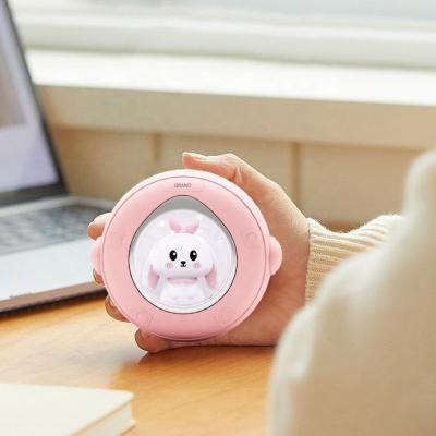 China Convenient YiPin Portable pocket cute rabbit USB Rechargeable mini Hand Warmer Christmas Novelty Gift sets with kids night light for sale