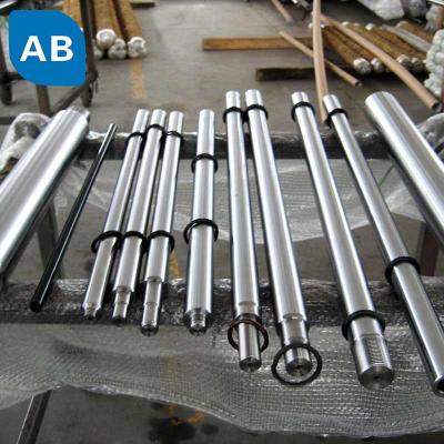 China Hydraulic Cylinders 4140 Round Bar Hardness Piston Rod Steel Hard Chrome Plated Bar Anbao Hydraulic for sale