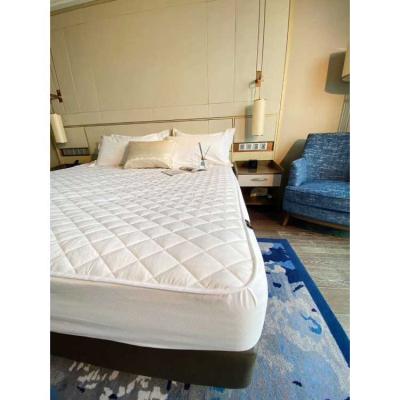 China Anti-Pulling Wholesale Mattress_covers Polyester Jacquard Quilted Mattress Cover for sale