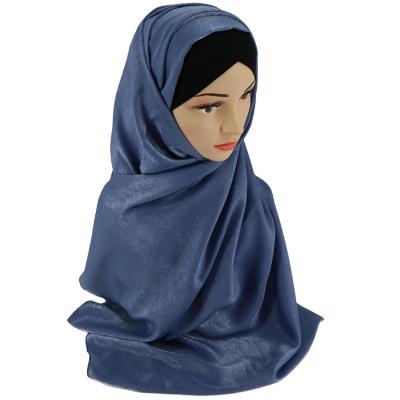 China Simple LONG LONG tank top scarf hijab women satin muslim hijab women underscarf scarves and shawls neatly fashion hat for sale