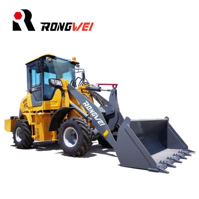 China Building material shops 1 ton mini wheel loader yard loader wheel loader with 4 wheel drive for sale with CE certification for sale