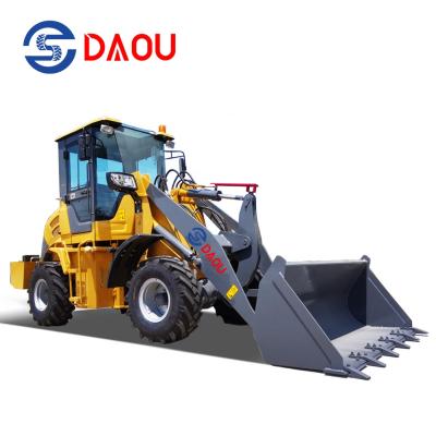 China Construction Material Shops Construction Machine Wheel Loader Compact 1.2 Ton Front End Loader Loader Low Price for sale