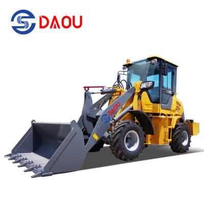 China Building material shops 1.2 ton mini hydraulic front loader wheel loader yard loader for sale for sale