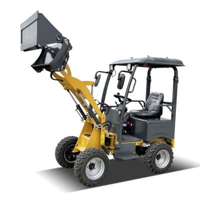 China Elevating Mini Electric Loader Battery Operated 4 Wheel 0.4 Ton Electric Mini Loader For Sale for sale