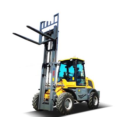 China Factory direct new high-efficiency small 3 Ton Rugged Terrain Diesel Forklift from advertising company for sale