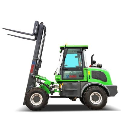 China Hotels Best Rate Small Forklift 3 Ton Diesel Forklift Truck Rough Terrain for sale