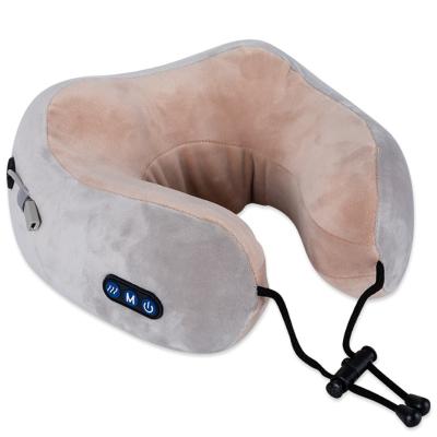 China Portable Breathable and Comfortable Foam Travel Neck Massage Pillow, Airplane Car Flight Pillow 360-Degree Adjustable U-Shaped Head Support for sale