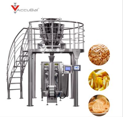 China Fully Automatic Vertical Food Potato Chips Packing Machine Multihead Weigher Food Packaging Machine for sale