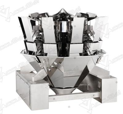 China High quality frozen food multihead 10 head full weigher automatic meat/fruit/stainless steel packing machine for sale